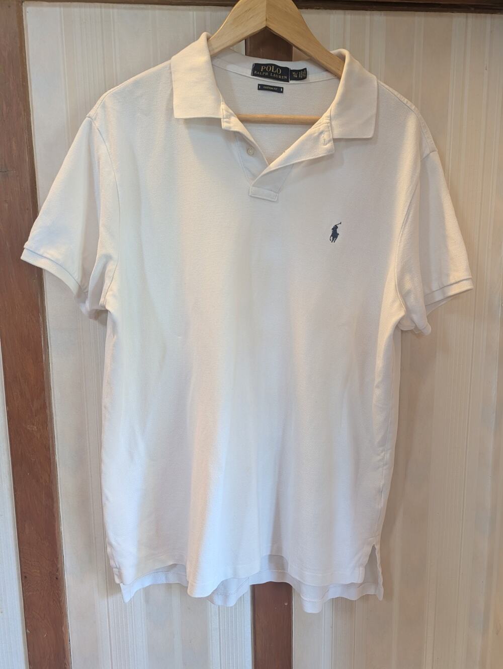 Polo Ralph Lauren white shirt mens Custom Fit XL